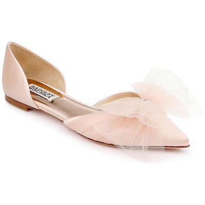 Женские туфли Badgley Mischka Fergie с розовым бантом DOrsay, размер 7,5, средний (B,M), BHFO 1847