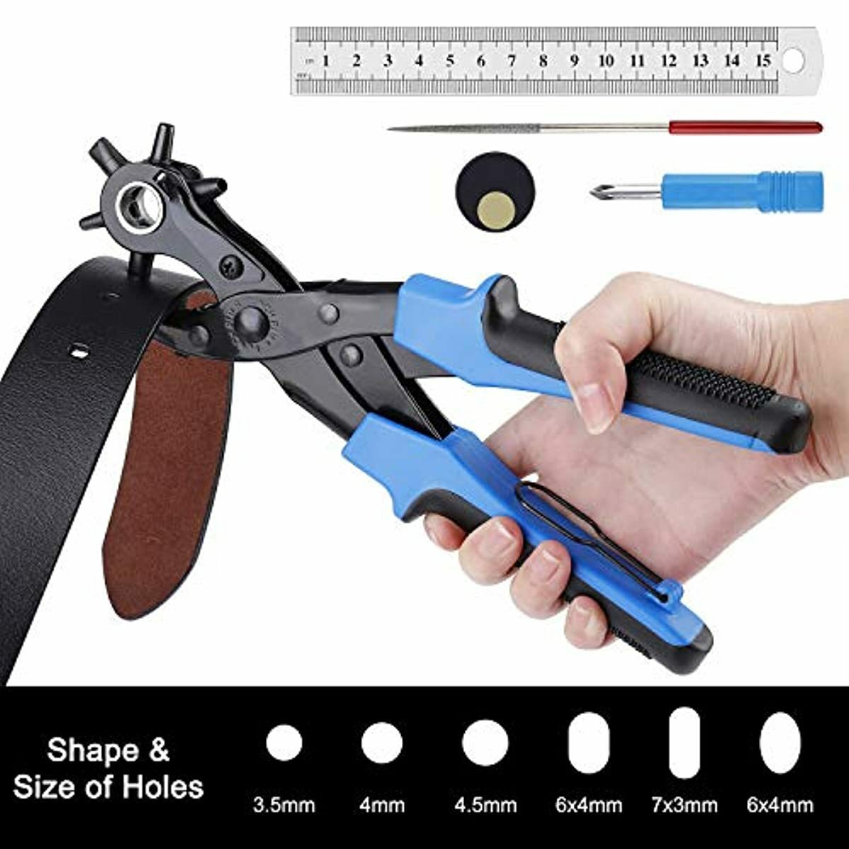 Pinza Fustellatrice per Cuoio Pinza Perforatrice a ...