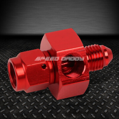 ПЕРЕХОДНИК ДЛЯ ШЛАНГА 4AN AN4 AN-4 FLARE MALE-FEMALE 1/8 ДЮЙМА С КРАСНОЙ АЛЮМИНИЕВОЙ ОТДЕЛКОЙ