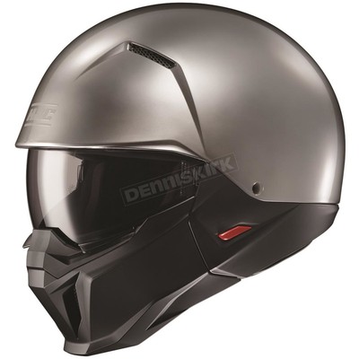 HJC Hyper Silver i20 Full-Face/Open-Face Helmet (Adult X-L) 2302-585