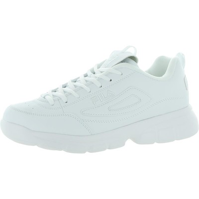 

Fila Mens Disruptor SE Кроссовки для фитнеса из искусственной кожи Athletic BHFO 7993, Triple white, Disruptor SE