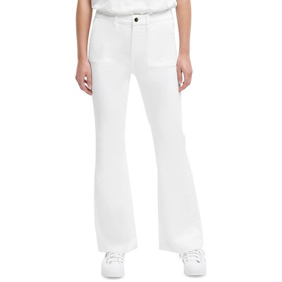 Jen7 by 7 for All Mankind Womens White Flare High-Waist Pants 10 BHFO 8548