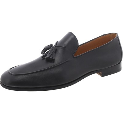 Мужские черные кожаные мокасины-слипоны Magnanni 10.5 Medium (D) BHFO 3367