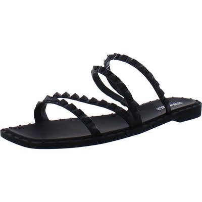 

Женские черные шлепанцы для бассейна Steve Madden 10 Medium (B, M) BHFO 8583, Черный, BHFO