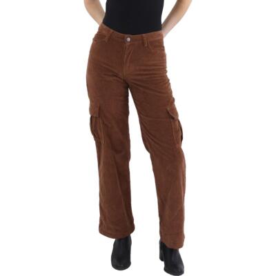 Tinseltown Womens Brown Cargo Low Rise Bootcut Pants Juniors 0 BHFO 7583