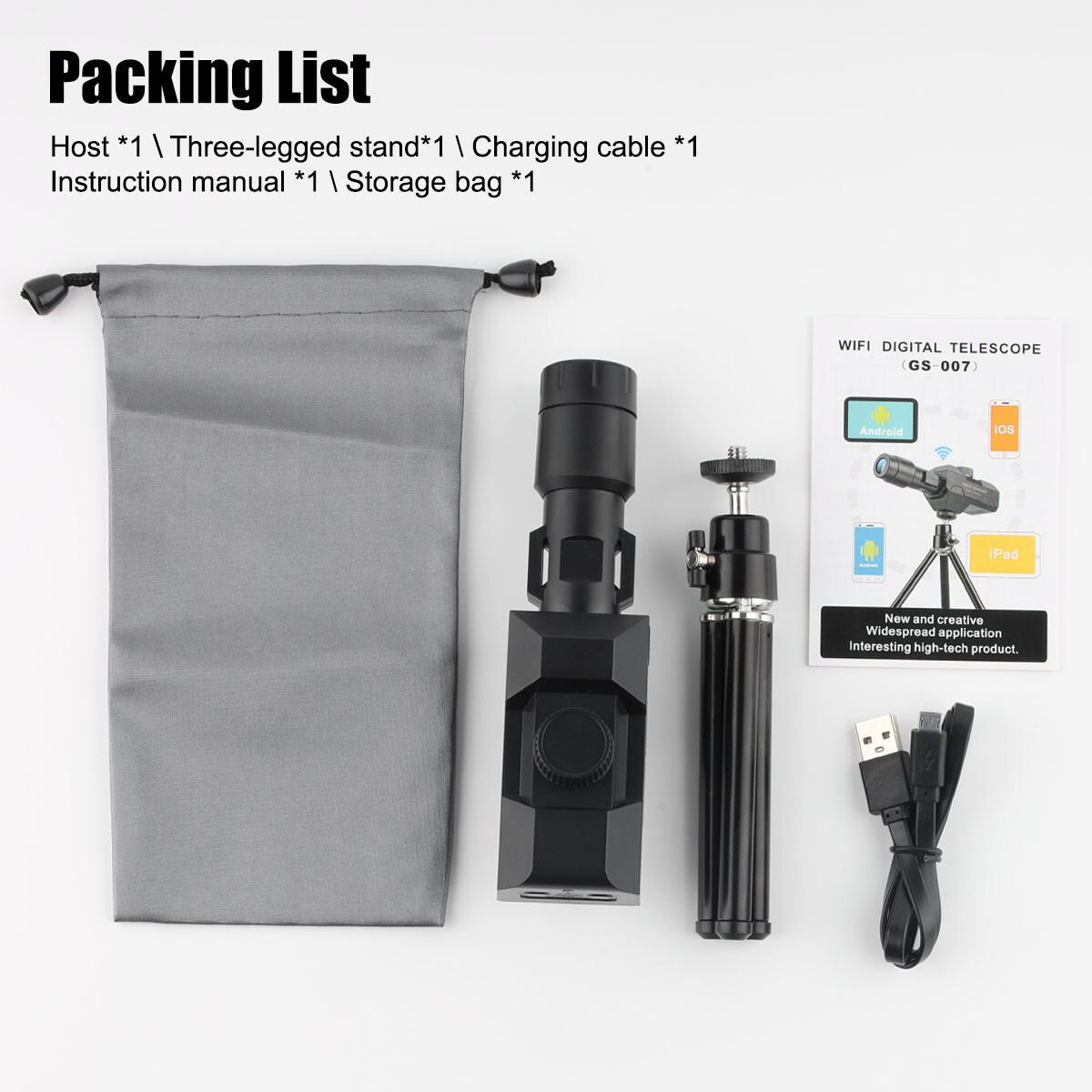 Zoom Digital Smart 70x100 USB Telescope 2MP Camera Video Monitoring w/Tripod USA