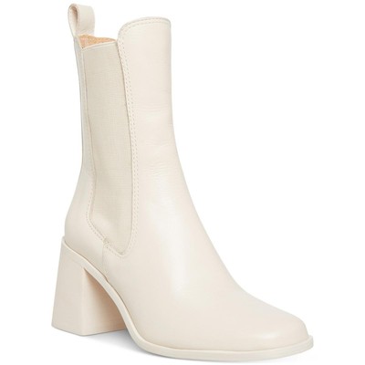Женские ботинки Челси цвета слоновой кости Steve Madden, серебристого цвета, 9.5 Medium (B,M) BHFO 6470