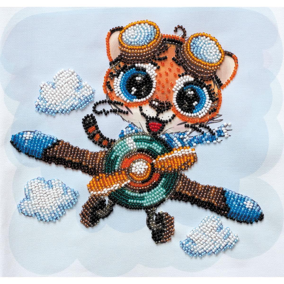 Abris Art stamped bead stitch kit 