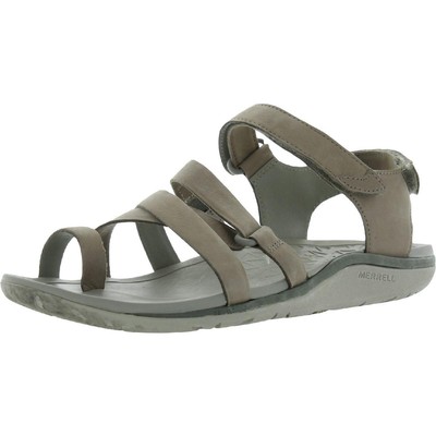 

Женские серые босоножки с открытой пяткой Merrell Trailway с запахом 9, средний (B,M) BHFO 6290, Алюминий