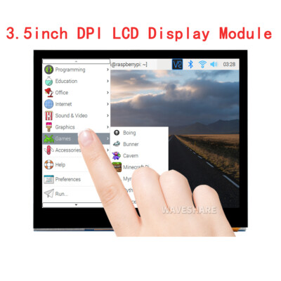 3.5'' Touch Screen LCD HAT for RPI Raspberry Pi Zero 2 W A 3 Model B Plus 4 5