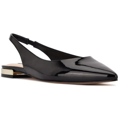 

Черные лакированные туфли с ремешком на пятке Nine West Lucee 8 Medium (B,M) BHFO 2279, Черный, Lucee
