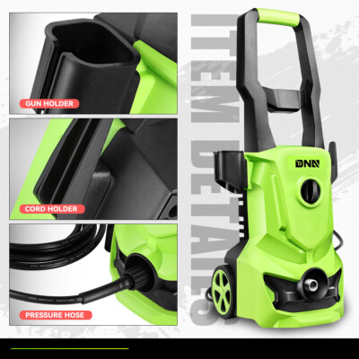 1813 PSI 1.45GPM High Pressure Power Washer Portable Electric Cleaner Machine