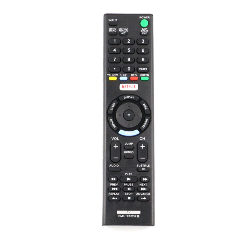 Rmt-tx102u Replace Remote For Sony Lcd Tv Kdl-32w600d Kdl-40w600d Kdl-55w6500