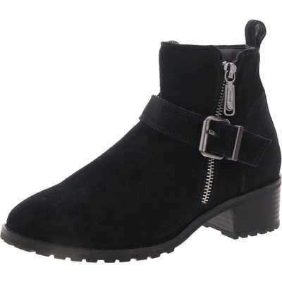 Blondo Womens SUSAN Black Suede Ankle Boots Shoes 6 Medium (B,M) BHFO 4558
