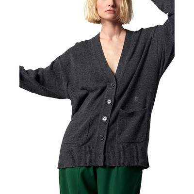 Экипировка Femme Womens Clemence Серый кашемировый кардиган-свитер Top S BHFO 0394