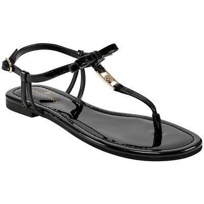 

Bandolino Womens Kate 3 Patent Bow Thongs T-Strap Sandals Shoes BHFO 7765, Kate 3