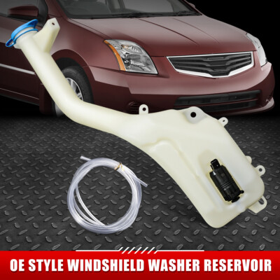 ДЛЯ 07-12 NISSAN SENTRA OE STYLE БАЧОК ДЛЯ ЖИДКОСТИ ОМЫВАТЕЛЯ ЛОБОВОГО СТЕКЛА В СТИЛЕ OE + КРЫШКА + НАСОС