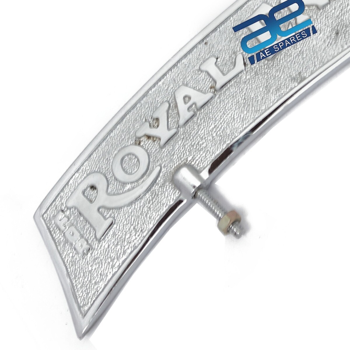 Front Mudguard License Plate Brass & Chrome For Royal Enfield Early Model 