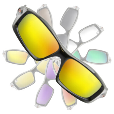 Metallic Yellow Gold Replacement Lenses For Oakley Monster Pup