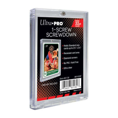 Ultra PRO 1 Screw Recessed Screwdown Standard Card Display Protector Holder