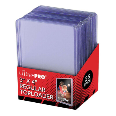 Ultra Pro 3x4 REGULAR TOPLOADERS 35pt (25 count) ~FAST SHIPPING~ 