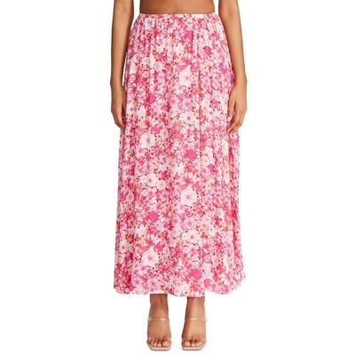 

BB Dakota by Steve Madden Женская макси-юбка Peace Of Mind с цветочным принтом BHFO 7720, Bright rose