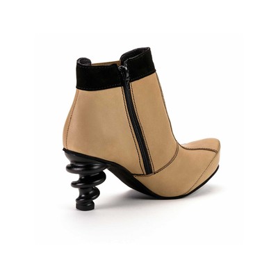 TIGGERS TIGGERS STIEFELETTE DAMEN BEIGE NEU & OVP 792817