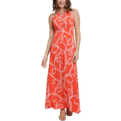 Женское оранжевое платье на бретелях London Times 10 BHFO 3967