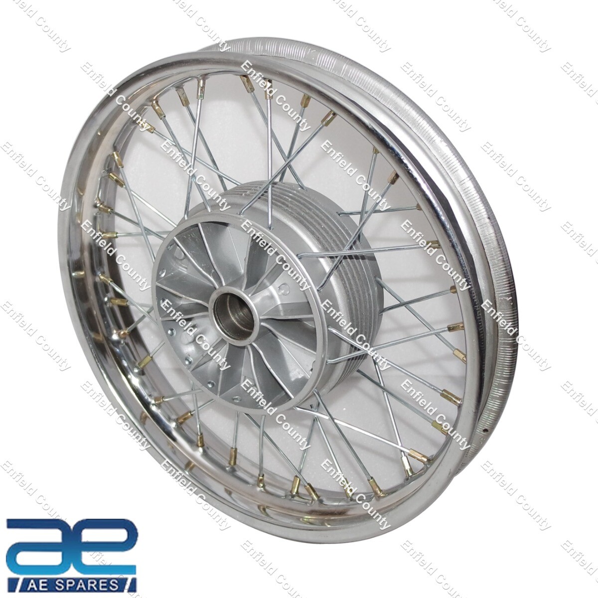 Complete 16" Wm2 Jawa 250 350 Cw 36 Holes Wheel Rim Chrome Plated With Spoke 