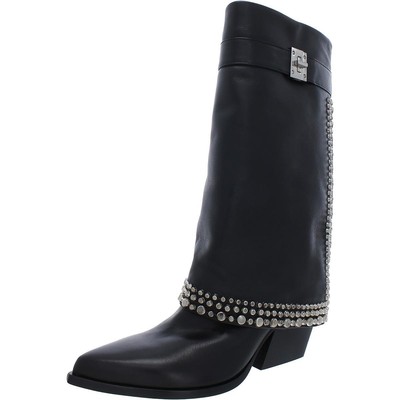 

Женские черные ботинки до середины икры Vince Camuto Katiyah 8, средние (B,M) BHFO 6044, Nero nk, Katiyah