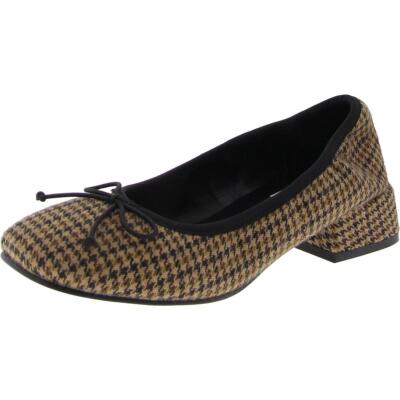 Steve Madden Womens Pricilla Tan Tweed Loafers Shoes 5 Medium (B,M) BHFO 7348