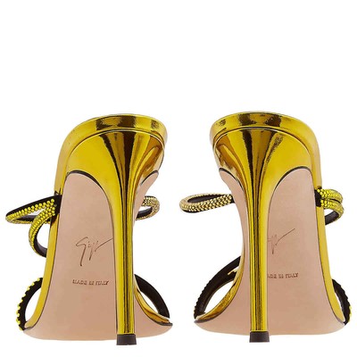 Pre-owned Giuseppe Zanotti Quiet 105 Julianne Embellished Mules In Check Description