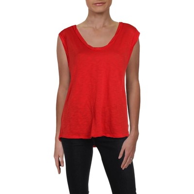 

Женская футболка без рукавов Free People Cleo Red с глубоким v-образным вырезом  BHFO 2521, Красный
