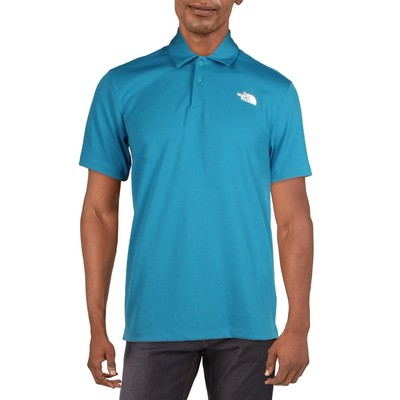 

Мужская рубашка-поло с короткими рукавами The North Face синего цвета с логотипом  BHFO 8373, Banff blue, NF0A7QB8