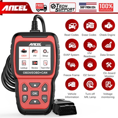 ANCEL AS500 Auto OBD2 Scanner Car Diagnostic Tool Code Reader Check Engine