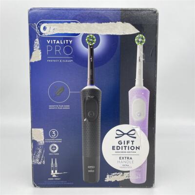Oral-B Vitality Pro Elektrische Zahnbürste/Electric Toothbrush, Doppelpack mit 2
