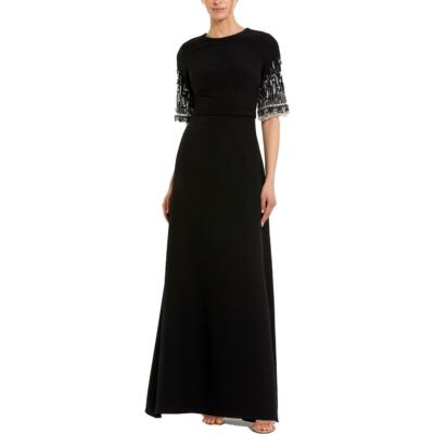 Mac Duggal Womens Satin Embellished Evening Dress Gown BHFO 7325