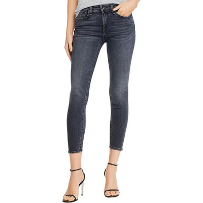 

Женские синие джинсы скинни до щиколотки со средней посадкой Rag - Bone  BHFO 1819, Abbey road