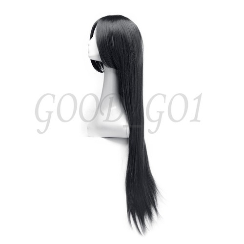 Women 80cm Long Straight Wig Fashion Cosplay Costume Anime Hair Full