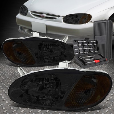 ДЛЯ 98-01 SEPHIA ДЫМЧАТЫЙ КОРПУС С ЯНТАРНЫМ УГЛОМ НАКЛОНА ЛЕВОЙ И ПРАВОЙ ФАР + НАБОР ИНСТРУМЕНТОВ