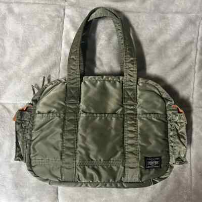 Porter Yoshida Porter Tanker Boston Duffel Bag s Sage Green