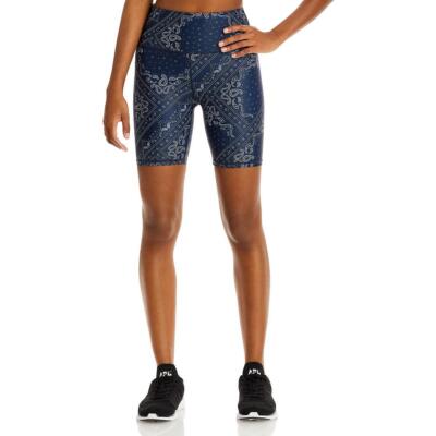 Aqua Женские синие обтягивающие шорты-стрейч Bottoms Bike Short S BHFO 1891