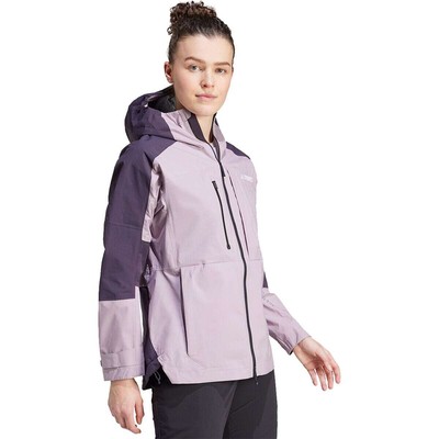 Pre-owned Adidas Originals Adidas Terrex Xploric Rain.rdy Jacket - Women's In Preloved Fig/aurora Black