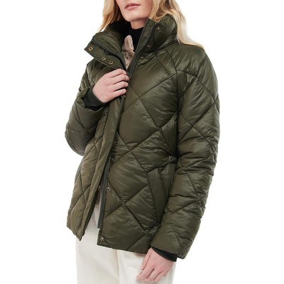 

Женское зеленое легкое теплое стеганое пальто Barbour Hoxa  BHFO 2137, Sage/ancient, Hoxa