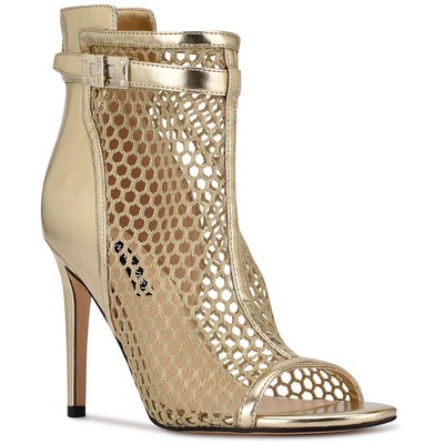 Nine West Womens I Did It 2 Золотые сетчатые ботильоны Обувь 8 средних размеров (B, M) BHFO 6565