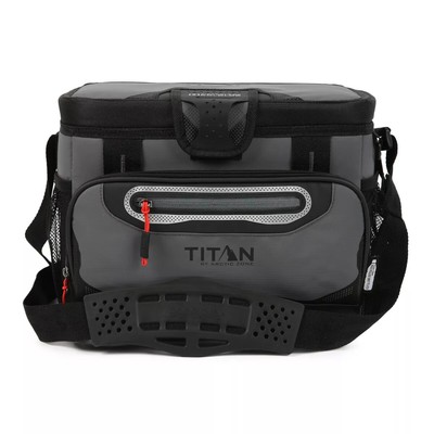Titan by Arctic Zone Deep Freeze Zipperless Hardbody 8qt Cooler，Sharkskin Gray