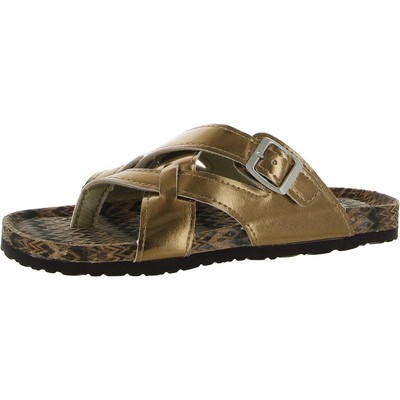 

Muk Luks Женские сандалии Shayna Terra Turf Bronze Slide 8 Medium (B,M) BHFO 9153, Бронза