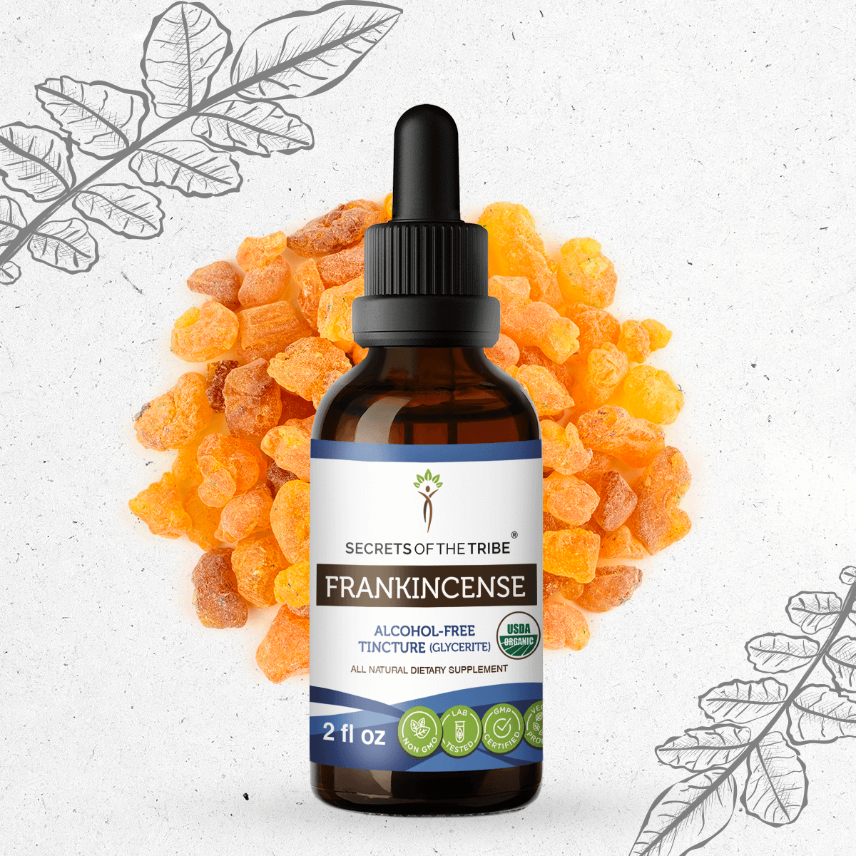Secrets Of The Tribe Frankincense Tincture Alcohol-FREE