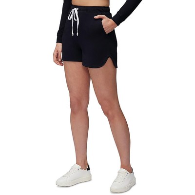 Three Dots Womens Black Drawstring Waist High Rise Casual Shorts XS BHFO 3476
