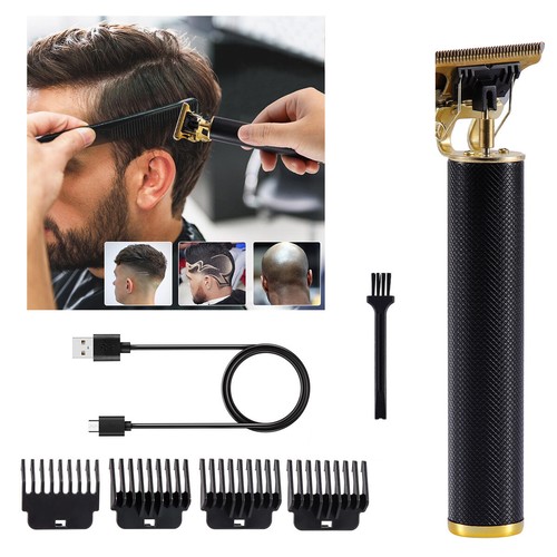 Pro Real Zero Gapped Cordless T-Outliner Clipper Electric Hair Trimmer Portable